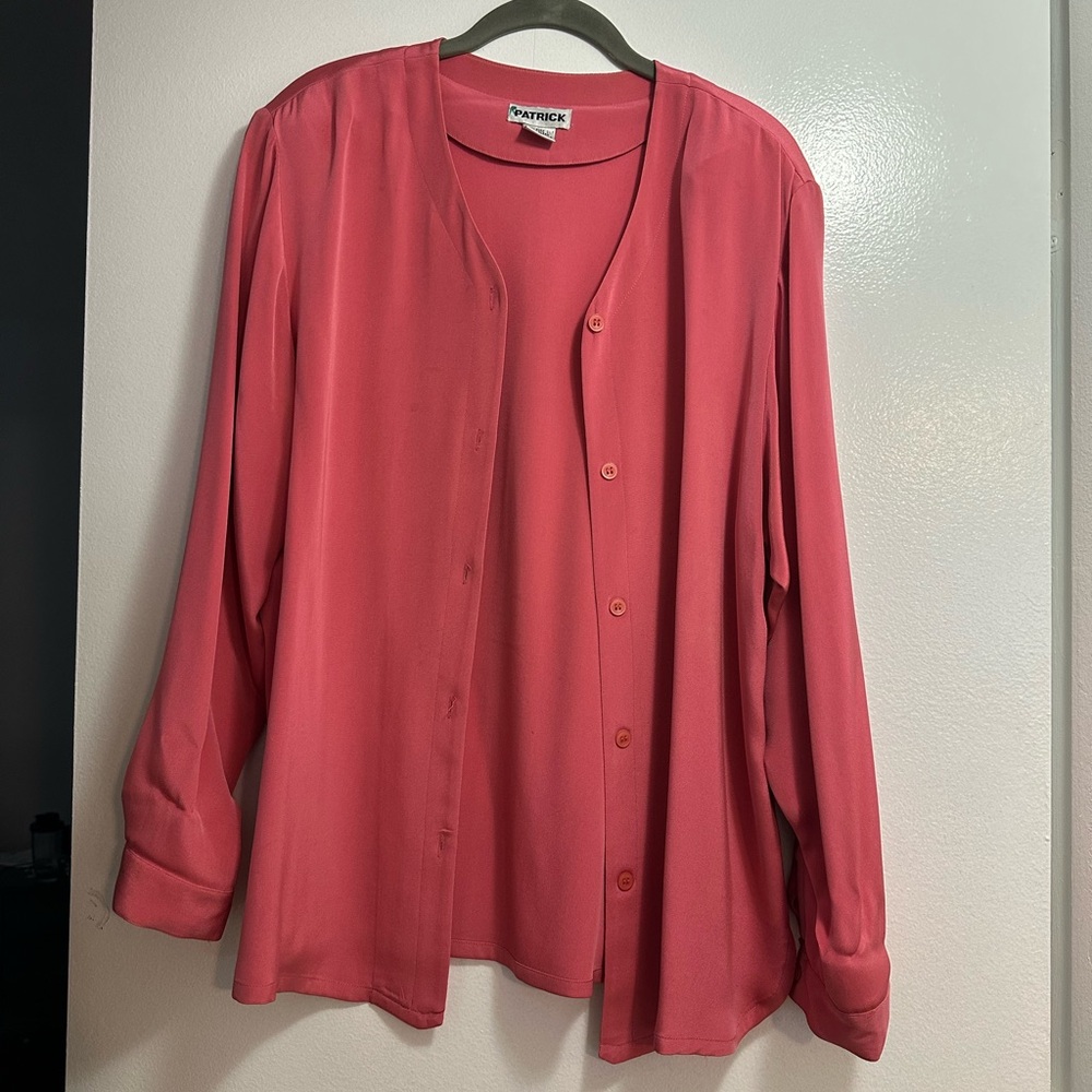 29. Coral colored tunic top